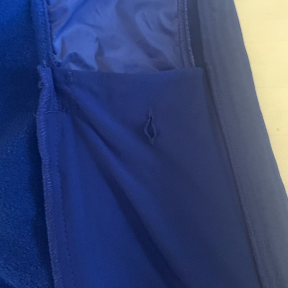 Athleta bright blue athletic jacket lightweight with pockets and hood - Picture 12 of 12
